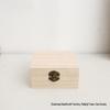 In-Stock Paulownia Wood Retro Flip-Top Rectangular Storage Box