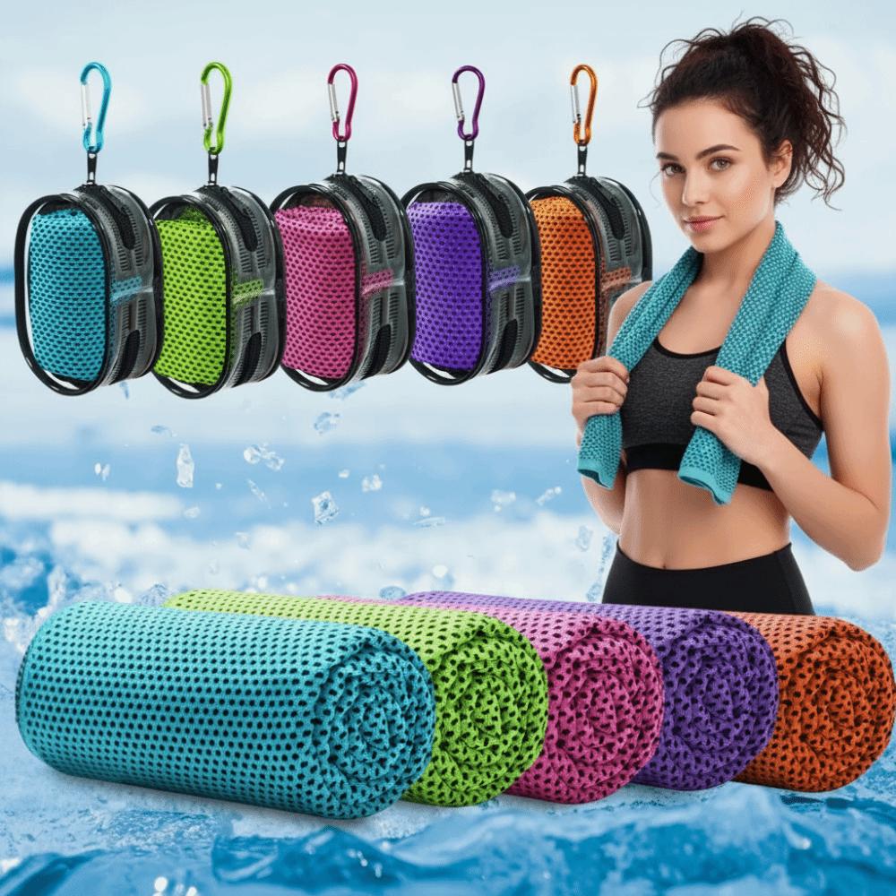 Quick Dry Cooling Towel Polyester Ice Towel Durable Fitness Towel  Outdoor Activities