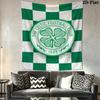 Celtic Football Club Wall Tapestry Aesthetic Wall Hanging Printed Fabric Blanket Decorative Tapestries for Bedroom Living Room Home Decor