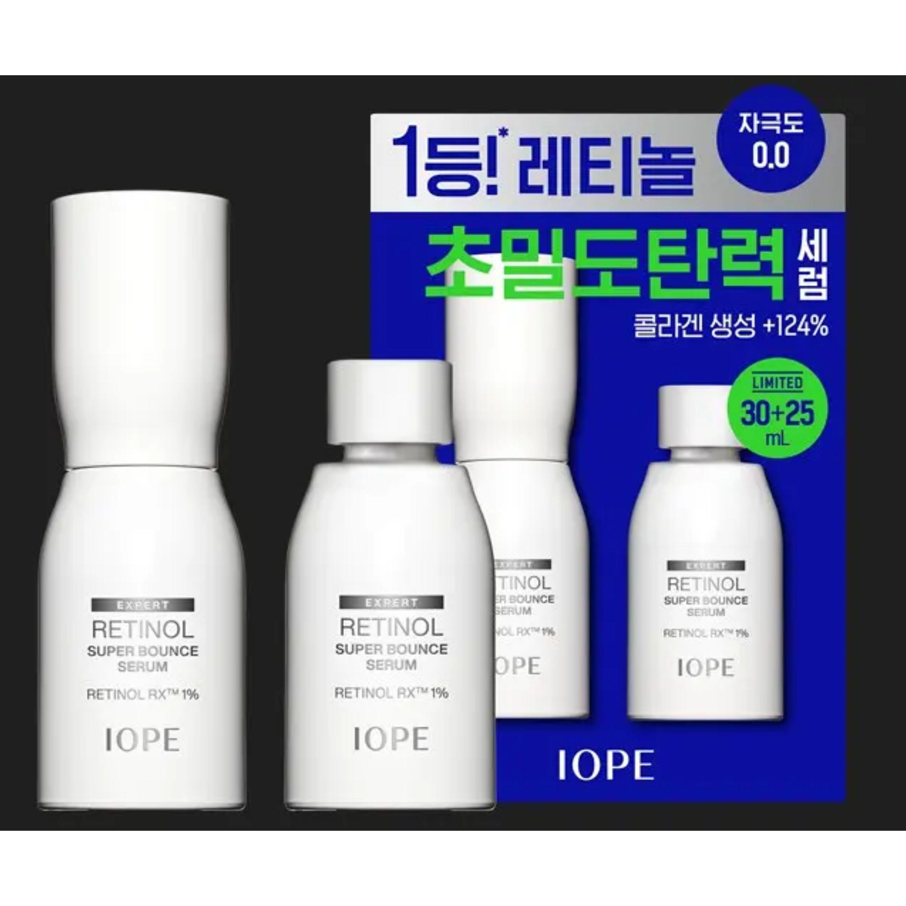 IOPE Retinol Super Bounce Serum Special Set 30ml + 25ml – Firming & Hydrating Care