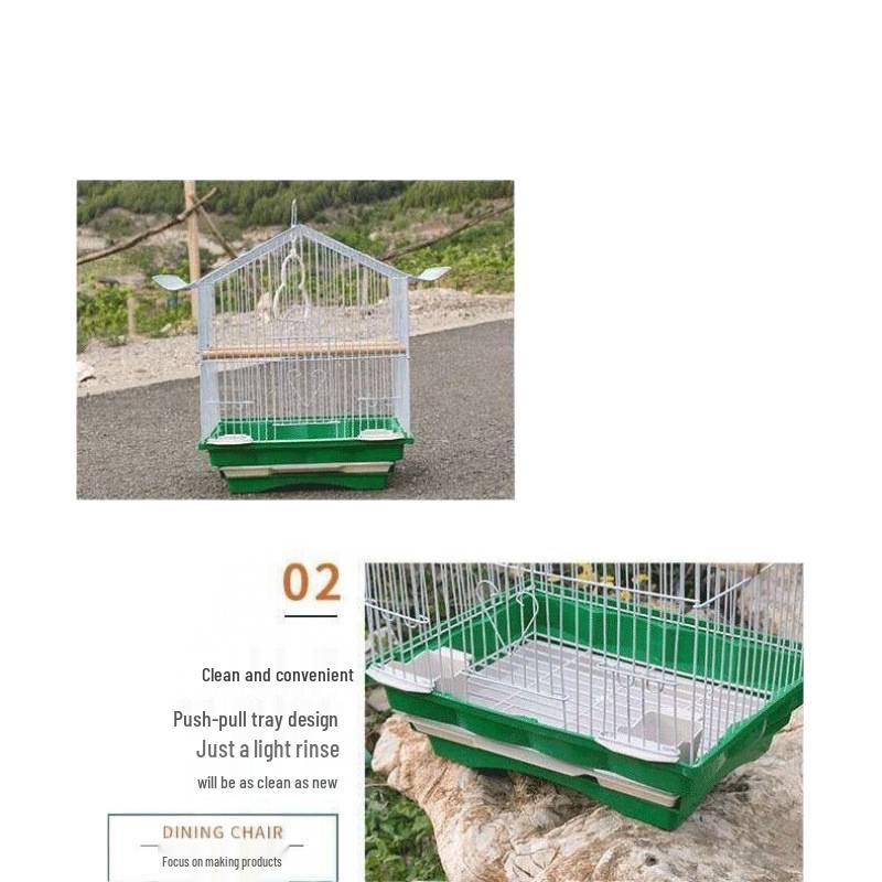 Luxury Home Villa Bird Cage for Small Parrots and Budgies - New Design with Embroidered Eye Pearl and Free Shipping.
