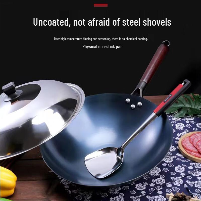 Wok in Acciaio al Carbonio Triceratops Pre-condito