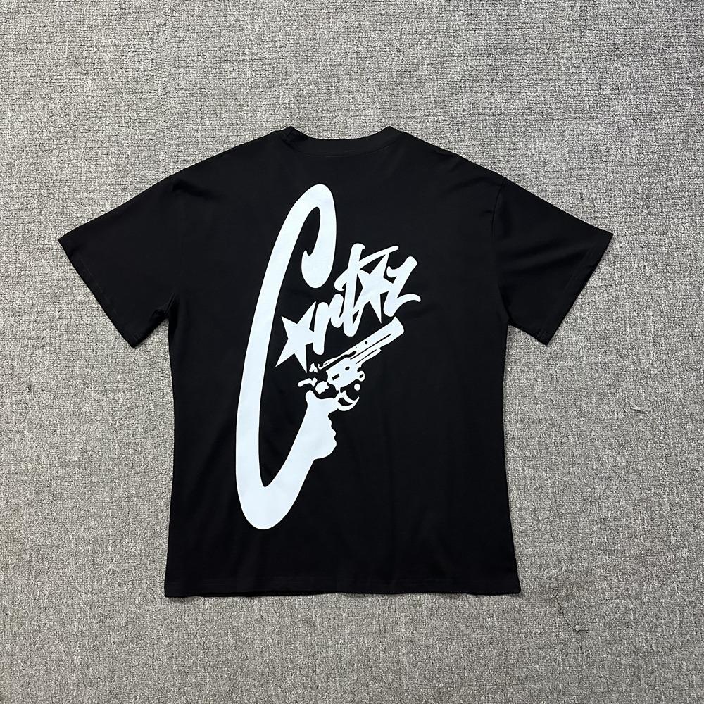 Cross-border American High Street Alcatraz Series Letter Pattern Printing Casual Loose Short-sleeved T-shirt Top Men's and Women's Tide