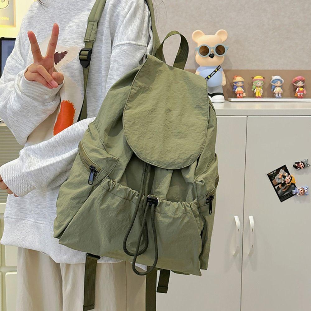 Lightweight Drawstring Backpack Korean Style Student Schoolbag Fashion Travel Backpack  Teenagers