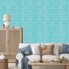 Wallpaper Geometric Pattern Turquoise for Living Room and Bedroom 50x1000