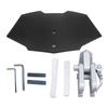 Motorcycle Windshield Acrylic Heightened Adjustable Clip On Wind Deflector Windscreen Extension for Motorbike Smoky