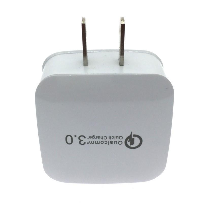 

Квадратное зарядное устройство для стены QC 3.0, зарядное устройство-кирпичик с одним USB-портом для быстрой зарядки, европейская и американская зарядная головка для мобильного телефона