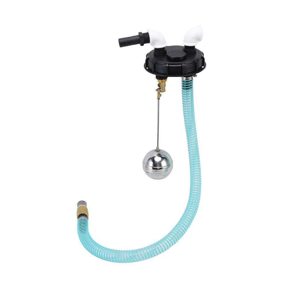 Heavy Duty IBC LID DN 150 with Overfill   and Pump Connection, 25mm Hose 90 Degree Elbow, PP IBC Rainwater Collection Sews for