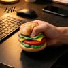 Cute Burger Stress Ball Hamburger Squeeze Toy Food Shape Slow Rising Fidget Realistic Novelty Desk Toys Soft Relief Sensory Toy for Anxiety