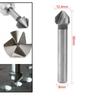 3-Flute Countersink Drill Bit 90 Degree Chamfering Cutters 6.3/8.3/10.4/12.4/16.5/20.5mm For Wood Metal Quick Change Drill Bit