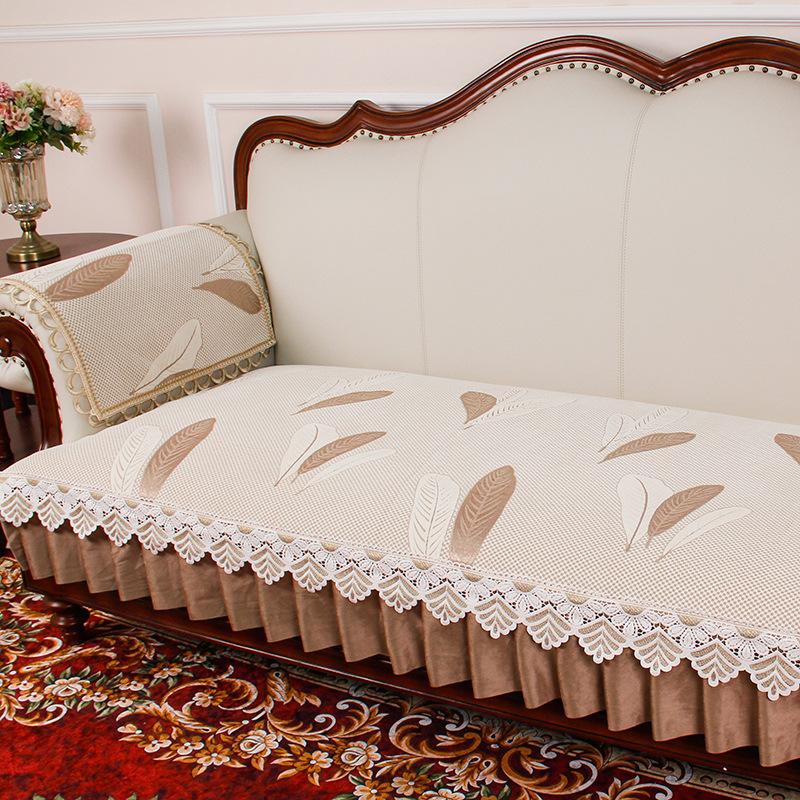 High-End Luxury Sofa Cushion, Universal Non-Slip In All Seasons, European Leather Sofa Cover, American Seat Cushion  New Model