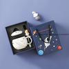 Astronaut Keramiktasse, Planetentasse, Wasserbecher im neuen Stil mit Deckel, Kaffeetasse, Paartasse, Kreatives Geschenk für Frauen