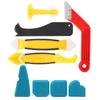 9pc Set Caulking Finisher Tool Multi Functional Silicone Sealant Spatula Scraper Filler Kit