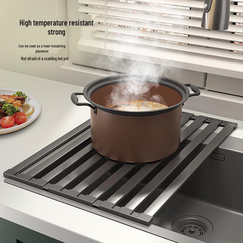 Stainless Steel Foldable Kitchen Sink Draining Rack
