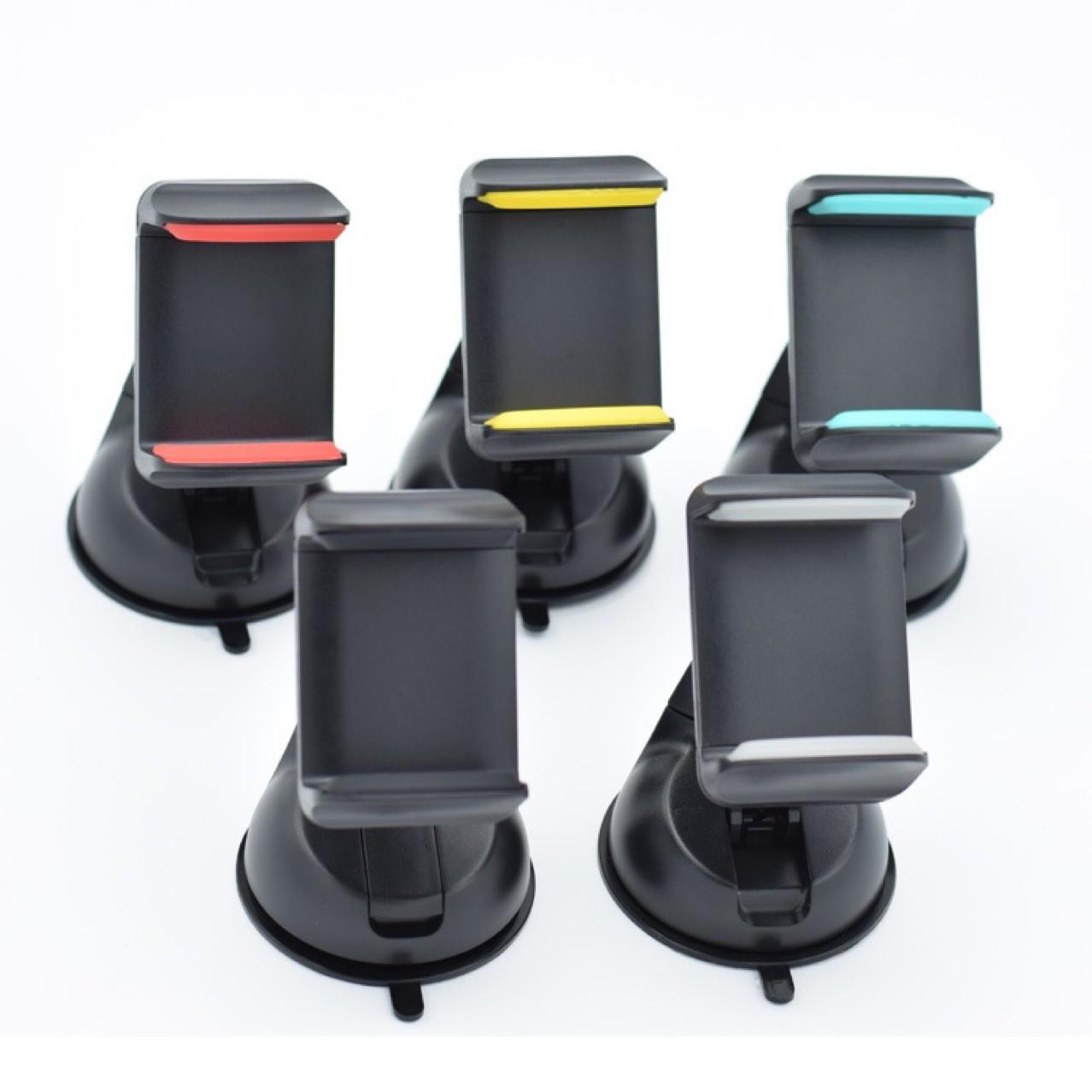 

Universal Car Phone Holder with Suction Cup for Dashboard and Center Console серый