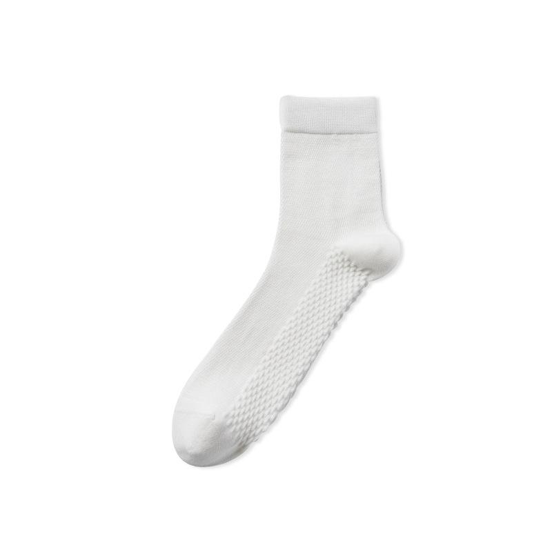 Pure Cotton Mid-tube Socks, Anti-odor and Antibacterial Socks, Sweat-absorbing, Men's Summer Business Casual Sports Mesh, Spring and Autumn Styles