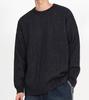 Beoteunseoul Ribbed Round Hem Cut Knit (Black)
