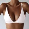 Summer Beach Sexy Solid Color Bikini Women Swimsuit Tops