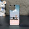 Traveling car Phone Case For iPhone17,16,15,14,13,12,11 Plus,Pro Max Black Matte Shockproof Cover