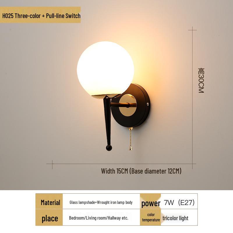 Applique Murale Moderne Chaleureuse pour Chambre à Coucher, Salon, Salle à Manger et Escalier