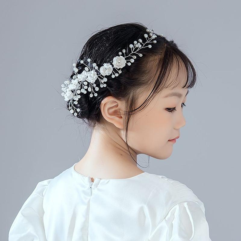 Pearl Wedding Hair Combs Hair Accessories For Bridal Flower Headpiece Women Bride Hair Ornaments Jewelry Stage Performance