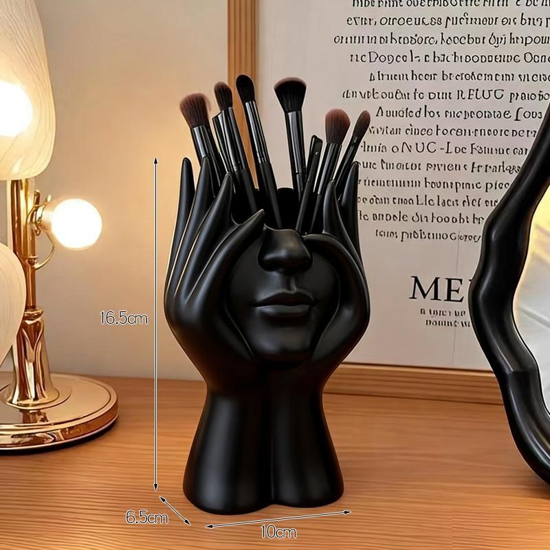 Multifunktionale Aufbewahrungsröhre für Kosmetikpinsel mit hohem Gesicht