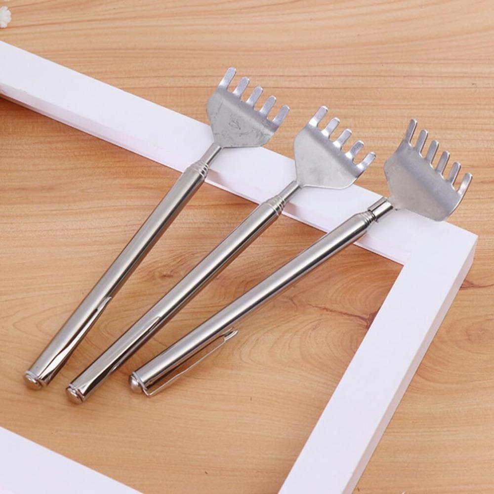 Pen Style Stainless Steel Telescopic Scratching Device, Five Section Telescopic Scratching Tool, Multi-Purpose Scratching Tool.