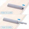 10 Stück Dämpfer Puffer Soft Soft-Close Unsichtbare Griffe Küchenschrank Türstopper Schubladenpuffer Möbelbeschläge Zubehör
