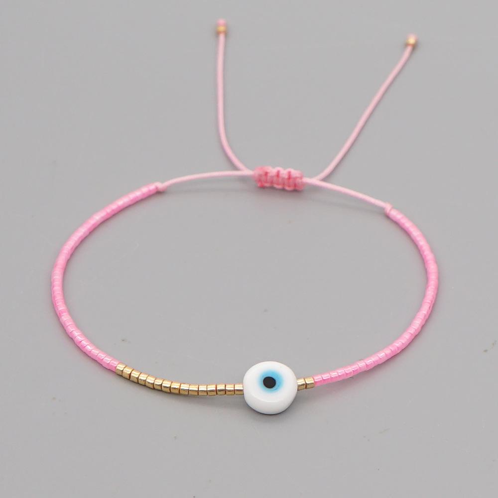 Vlen Women's Turkish Evil Eye Bracelet for Good Luck & Positive Energy Miyuki Beads Jewelry Gift Protection Pulseras