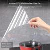 2Pack Kitchen OilProof Static Cling Transparent Wall Protector, Heat Resistant Transparent45*300cm