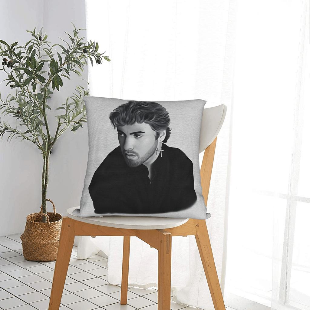 Singer George Michael Pillow Case Cute Funny Pillow Cover Print Pillowcases For Sofa Couch Bed Living Room