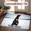 Custom Name Crystal Velvet Rug,Kontra K Comfortable Anti Slip Floor Mat For Room Decoration