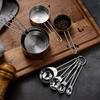 Stainless Steel Measuring Cup Measuring Spoon Set Ergonomic Handles Measuring Cups & Spoons Set Dishwasher Safe Kitchen Tools for Cooking &
