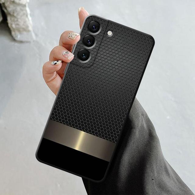 Luxury Carbon Fiber Texture Phone Shell For Samsung Galaxy S23 S22 S21 S20 Fe Ultra S10 S9 S8 Plus Note 20ultra 10plus Case