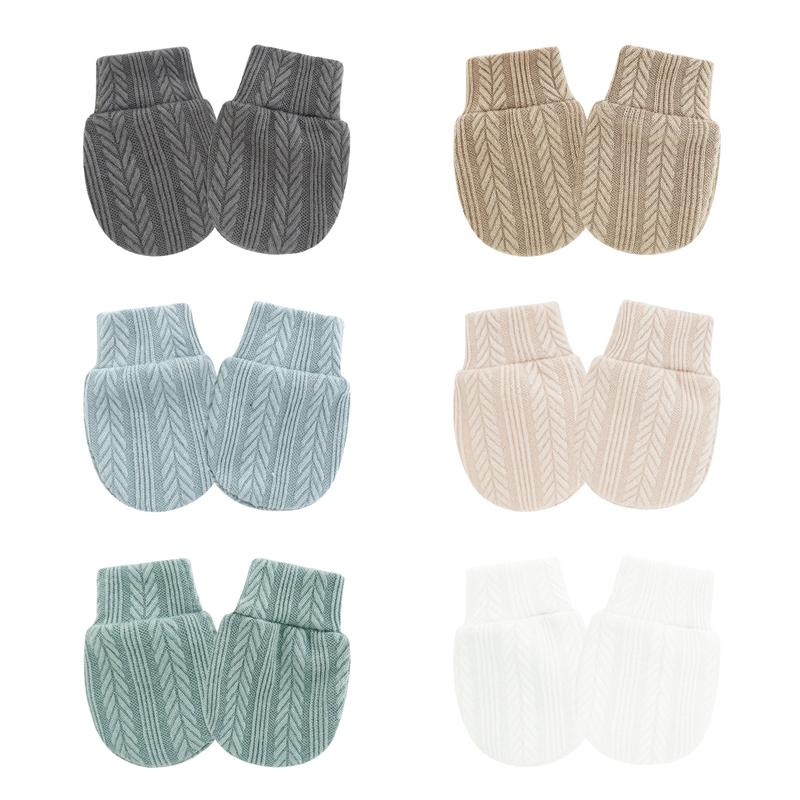 3 Pairs Newborn Gloves Jacquard Anti Scratch Infant Gloves Cotton Newborn Gift Baby Gloves Kids Care Toddler Accessories