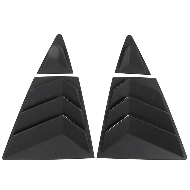 1 PCS Car Rear Side Vent Quarter Window Louver Shutter Cover Matte Black ABS Car Accessories For Toyota Corolla -