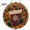 Bastelsets für Erwachsene Kinder Weihnachten Perlmutt Malerei Hängender Schmuck Bausatz, DIY 3D Perlen Mehrschichtige Perlenkunst Handwerk, Acryl Edelsteinplatte