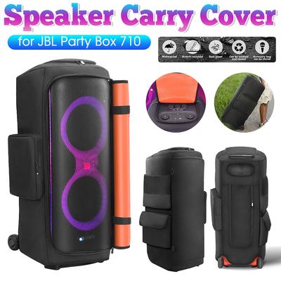 Feestluidspreker Stofhoes Waterdichte Gewatteerde Luidspreker Beschermhoes Nylon Dubbelzijdige Luidspreker Opbergtas voor JBL Party Box 710