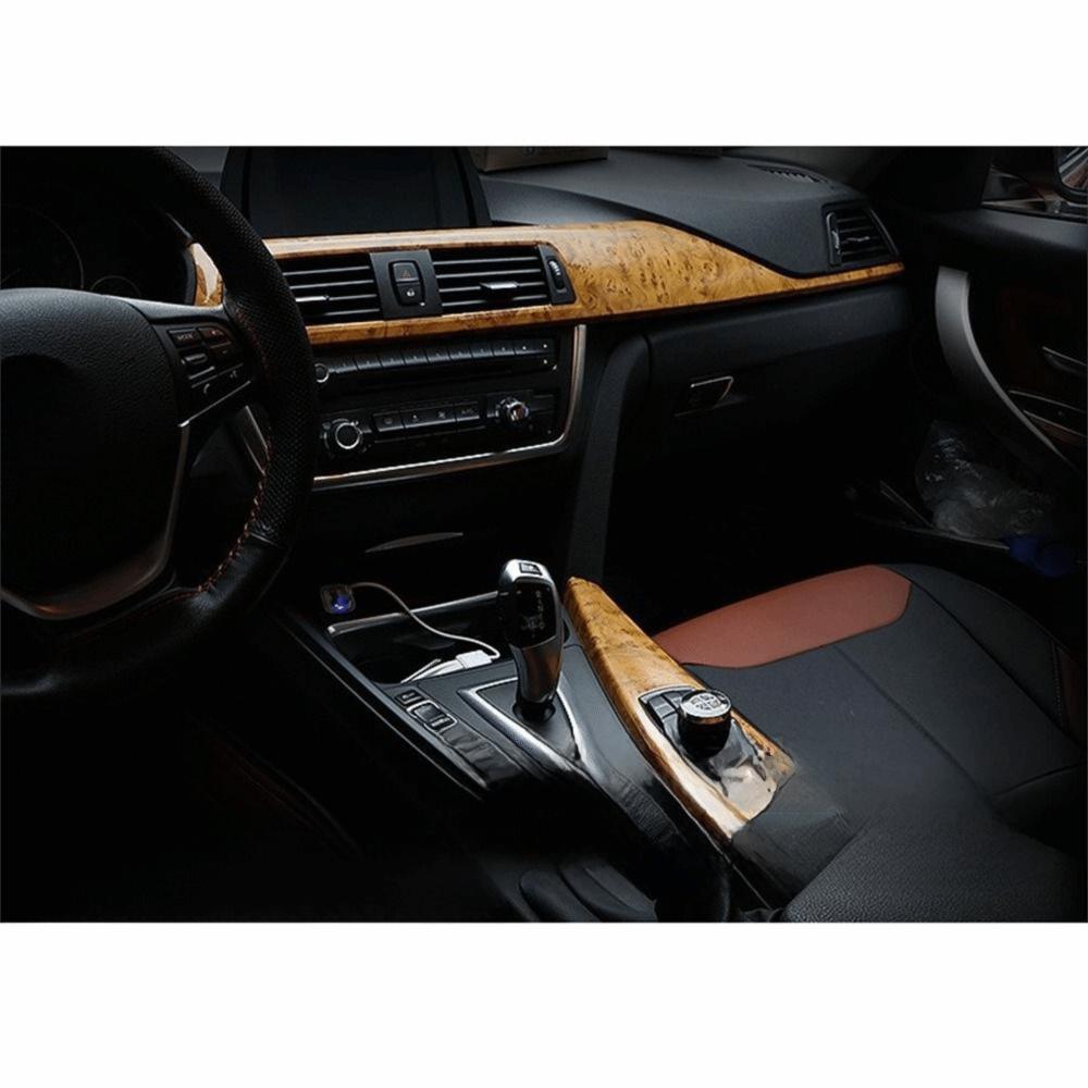 Vintage Car Interior Vinyl Wrap Bubble Free Vehicle DIY Film Wood Grain Decal Stickers  Tabletops