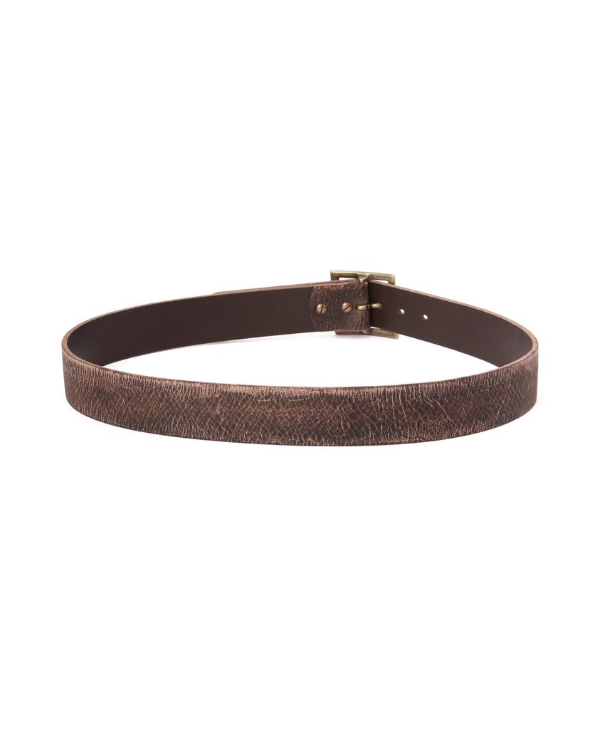 AVIREX CRACK LEATHER BELT Men's M 050 brown 783-5971004
