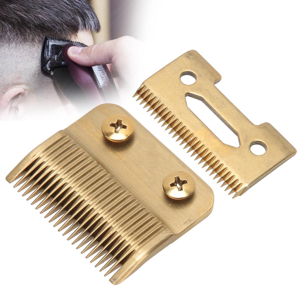 Hair Trimmer Replacement Blades Stainless Steel 2 Holes Clipper Blades for WAHL 8504