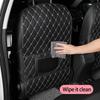Universal PU Leather Car Anti-Kick Mats Auto Seat Back Protector Cover For Seat Back Organizer Anti-Dirty Pad Car Accessories