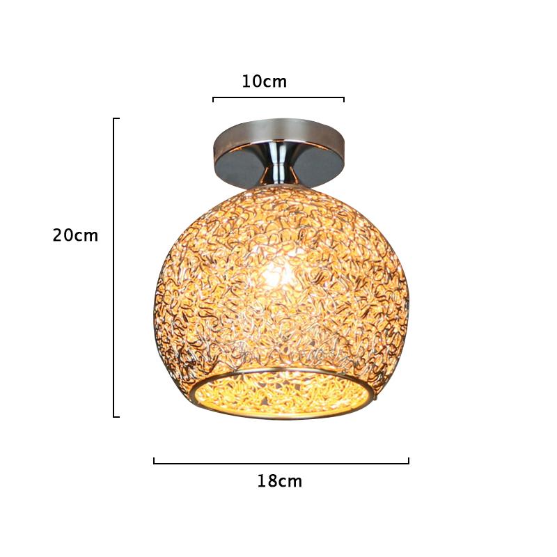 1pcs Modern Colorful LED Ceiling Lamp Bedroom Children's Room Balcony Aisle Corridor Home Lamp Lighting (Without Bulb)