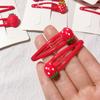 3D Strawberry Hair Clips Non-Slip Cartoon Fruit Clip Fruit Resin Side Clips Sweet Barrette Accessories Ponytail Holder