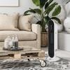 Fan Heater 24h Hour Timer 2000W 2 Modes Oscillation Metal White + Black