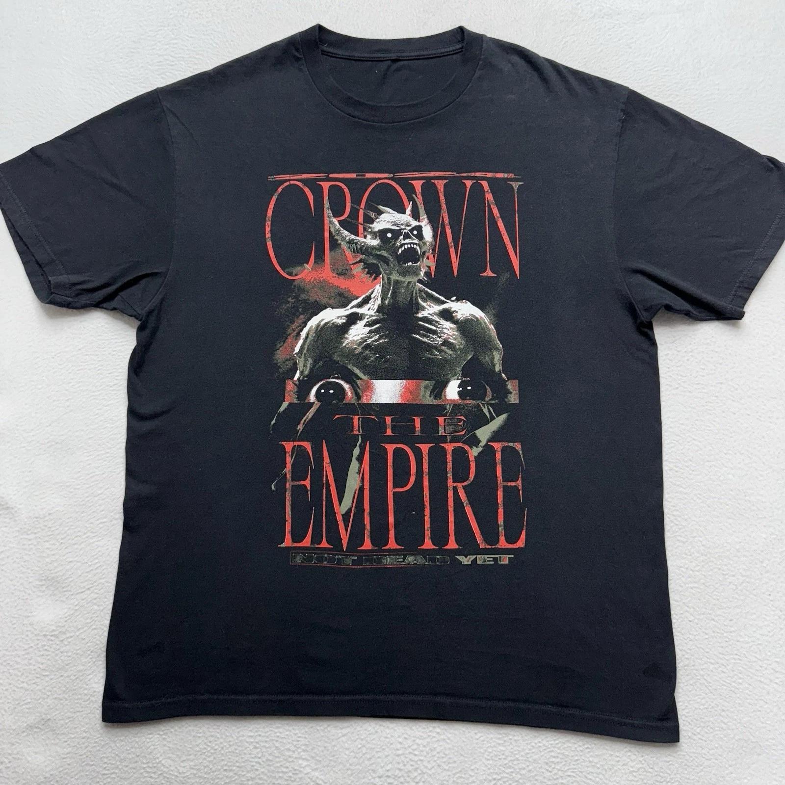 Crown The Empire Не Мертвы Еще Тур 2024 Футболка Металкор Большой РЕДКИЙ 2XL