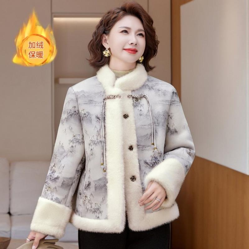 

Зимняя куртка из норкового флиса теплая новая женская флисовая теплая шуба короткая 5XL [Recommended 150-80 kg] светло-серый