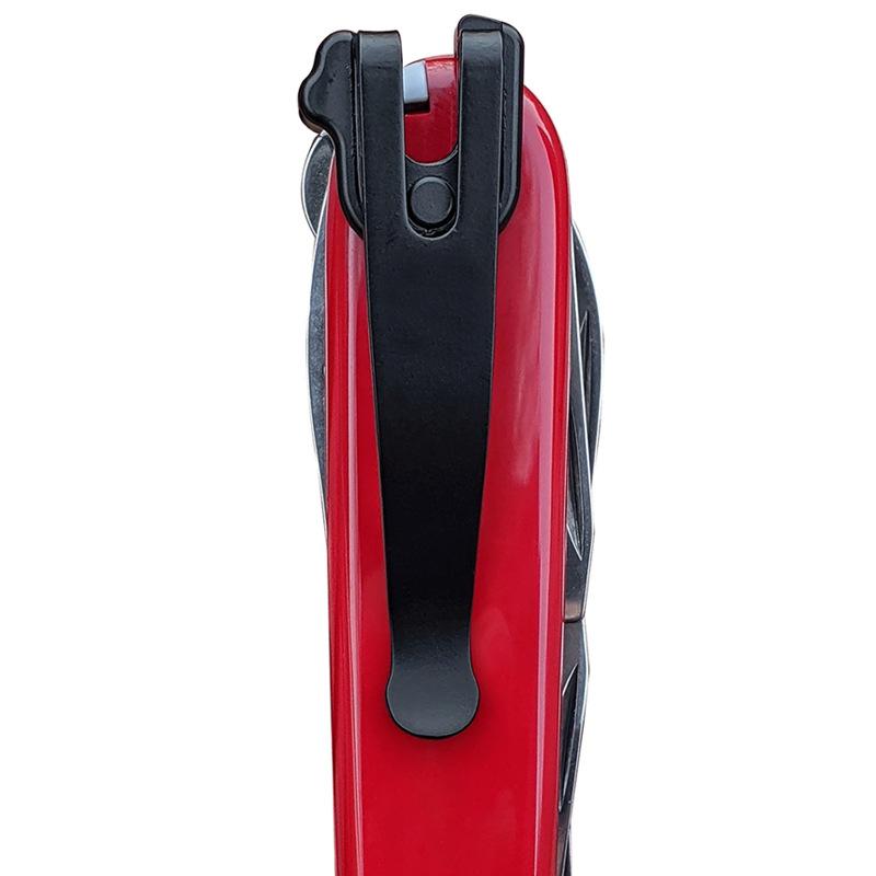 

1 Set Stainless Steel Folding Knife Pocket Clip Waist Back Clamp for 91MM Vt Swiss Army DIY Make Accessories with Screws black (no logo)