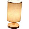 Linen Cloth Desktop Lamp Light Nightstand Lamp Bedside Night Light Tabletop Light