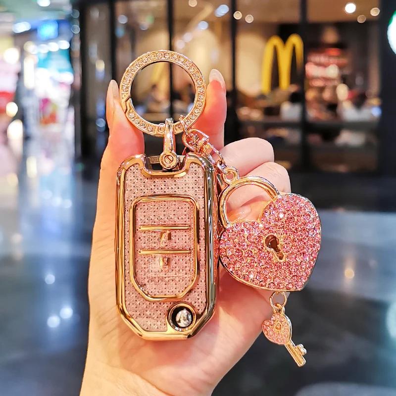 Suitable For Honda Keycase Life Civic Accord Crv Fit Xrv Crider Jade Vezel Keycover Key Shell Keychain Buckle
